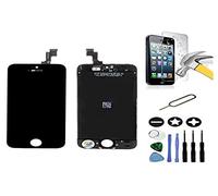 Mobilevie Ecran pour Iphone 5S Noir: Vitre Tactile + LCD Retina assemblé sur châssis