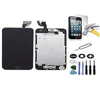 Mobilevie Ecran Replacement Compatible avec iPhone 6 Noir : Écran LCD + Tactile de Haute Qualité Assemblé sur châssis avec Caméra Frontale, Haut Parleur Interne, Capteur de Proximité