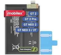 MOBILEX® Batterie BLP887 pour realme GT 2 Pro/GT 2 / GT Neo 2 / GT Neo 3 / GT Neo 3T | 5000 mAh - OEM | Interne de Remplacement avec adhésif | Capacité d’Origine