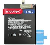 MOBILEX® Batterie BM3L pour Xiaomi Mi 9 | Charge rapide 27 W | 3300 mAh - OEM | Pièce de rechange interne avec adhésif | Capacité d'origine