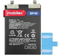 MOBILEX® Batterie BP4K pour Xiaomi Redmi Note 12 Pro 5G / 12 Turbo/Poco F5 / X5 Pro 5G | Interne Remplacement | 5000 mAh - OEM | Capacité d'origine