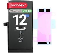MOBILEX® Batterie Compatible avec iPhone 12 Mini | sans Message | Puce TI | 2227 mAh | Interne de Remplacement avec adhésif | Capacité d’Origine