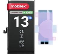 MOBILEX Batterie compatible avec iPhone 13 | Sans message | Puce TI | 3560 mAh - OEM | Remplacement interne avec adhésif | Haute capacité
