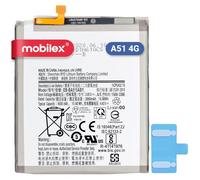 MOBILEX® Batterie EB-BA515ABY Compatible avec Samsung Galaxy A51 4G / A515 | 4000mAh - OEM | Interne Remplacement avec Adhésif | Capacité d’Origine