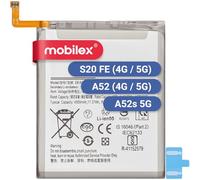 MOBILEX Batterie EB-BG781ABY / EB-BA525ABY pour Samsung Galaxy S20 FE / S20 FE 5G / A52 / A52 5G / A52s 5G | 4 500 mAh - OEM | Remplacement interne avec adhésif | Capacité d'origine