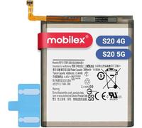 MOBILEX® Batterie EB-BG980ABY pour Samsung Galaxy S20 4G / S20 5G | 4000mAh - OEM | Remplacement Interne avec Adhésif | Capacité d'origine