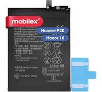 MOBILEX® Batterie HB396285ECW Compatible avec Huawei P20 / Honor 10 | 3400mAh - OEM | Interne Remplacement avec Adhésif | Capacité d’Origine
