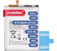 MOBILEX® Batterie pour Samsung Galaxy A02 / A04s / A12 / M12 / A13 4G / A21s (EB-BA217ABY) | Remplacement Interne | 5000mAh - OEM | Capacité Originale