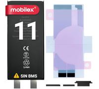 MOBILEX® Batterie sans BMS pour iPhone 11 | 3110 mAh - Capacité originale | Cellule interne de rechange | OEM | Sans câble Flex