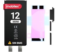 MOBILEX® Batterie sans BMS pour iPhone 12 Mini | 2227 mAh - Capacité d'origine | Cellule interne de rechange | OEM | Sans câble Flex
