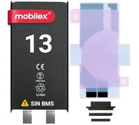 MOBILEX® Batterie sans BMS pour iPhone 13 | 3232 mAh - Capacité originale | Cellule interne de rechange | OEM | Sans câble Flex