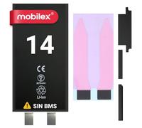 MOBILEX® Batterie sans BMS pour iPhone 14 | 3279 mAh - Capacité originale | Cellule interne de rechange | OEM | Sans câble Flex