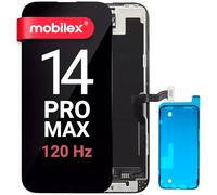 MOBILEX® Écran LCD pour iPhone 14 Pro Max | Incell FHD (120 Hz) COF | Écran tactile | Face ID | True Tone | Complet avec cadre