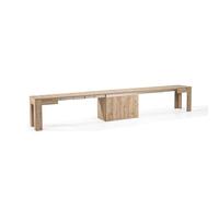 MOBILI FIVER, Banc Extensible X 67,5(292) x35,6 cm, Chêne Naturel