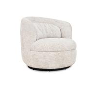 MOBILI FIVER, Petit Fauteuil en Tissu Oliva, Sable, Polyester, Chaise pour Chambre, Salon
