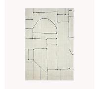 MOBILI FIVER, Tapis rectangulaire Arno 200x290 cm, Crème à Motif Abstrait