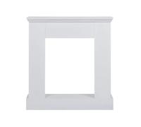 Mobili Rebecca Cadre Decoratif Manteau de Cheminée Bois Blanc 98x93x23