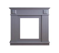 Mobili Rebecca Cadre Décorative Cheminée Décoration Mdf Gris 100x109x26