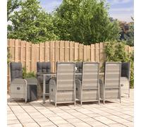 Mobilier à Dîner de Jardin et Coussins Meuble de Salle à Manger Rotin vidaXL
