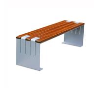 Mobilier Dark Brown Backless Outdoor Bench for Two People Bench Leisure Park Outdoor Bench pour Terrasse