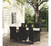 Mobilier de Jardin 9 pcs Résine Tressée Meuble de Terrasse Extérieur vidaXL