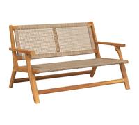 Mobilier de jardin Bois d'Acacia Massif Sièges extérieurs modernes Banc vidaXL v