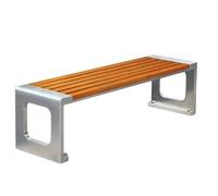 Mobilier de Jardin Exterieur Fabriqué en Acier Inoxydable 201 Aucun Assemblage n'est Nécessaire Banquette for Terrasse Balcon ou Jardin(150cm)