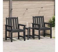 Mobilier de jardin HDPE Sièges Chaises Jardin patio terrasse moderne vidaXL vida