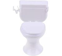 Mobilier de maison de poupée blanche modèle salle de bain miniature toilettes pour poupée miniature meubles de salle de bain accessoires maison de poupée
