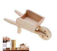 Mobilier de maison de - Statue de chariot en bois - Accessoires de meubles miniatures - Petits meubles pour le monde des contes de fées