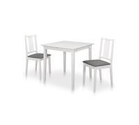 Mobilier de salle à manger 3 pcs MDF Blanc276395
