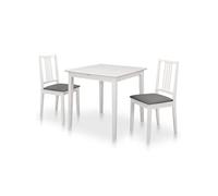 Mobilier de salle à manger 3 pcs MDF Blanc276395