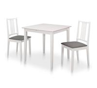 vidaXL Mobilier de salle à manger Ensemble 276398 - Table et chaises 5 pcs MDF Gris