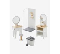 Mobilier de salle de bain pour poupée mannequin en bois FSC® blanc TU