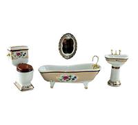 Mobilier Miniature pour Maison de Poupée : Porcelaine Victorienne Royale Sall...