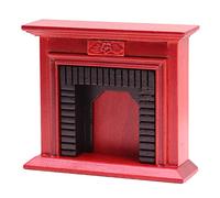 Mobilier miniature vintage rouge décoration chambre accessoires 1:12 vintage salle commune miniature