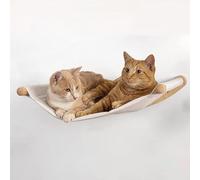 Mobilier mural pour chat - Marches avec corde de chanvre montée sur escaliers hamac étagères pour dormir, escalader et se détendre (échelle à 3 couches)