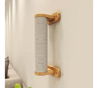 Mobilier mural pour chat - Marches avec corde de chanvre montée sur escaliers hamac étagères pour dormir, escalader et se détendre (échelle à 3 couches)