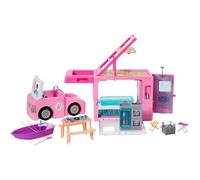 Mobilier pour poupées - Barbie - Camping-Car de Rêve 3-en-1 - Multicolore - 50 accessoires - 3 ans et plus