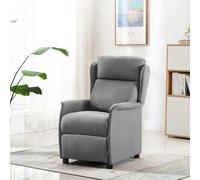 Mobilier Vidaxl Gris Clair Tissu, Bois, Mousse Moyen Rectangulaire