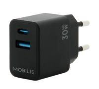 MOBILIS Chargeur Secteur 30W GaN Port USB-C, Adaptateur Charge Mural Rapide pour Smartphone & Tablette