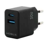MOBILIS Chargeur Secteur 30W GaN Port USB-C, Adaptateur Charge Mural Rapide pour Smartphone & Tablette