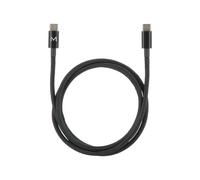Mobilis 001389 : Câble USB 2.0 Type-C Mâle vers Type-C Mâle 100W, 1m, Noir, Taux de Transfert 0.48 Gbit/s, Compatible Charge Rapide