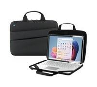 MOBILIS Sacoche Durcie pour Ordinateur Portable 12.5-14", Pochette Robuste Antichocs PC Macbook 13.3, Poignées Ergonomiques, Poche Accessoires, Sac Fabriqué avec Matériaux Recyclés Certifiés GRS, Noir