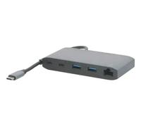 Mobilis - Station d'accueil - pour ordinateur portable, tablette, smartphone - USB-C - HDMI, VGA - 1GbE