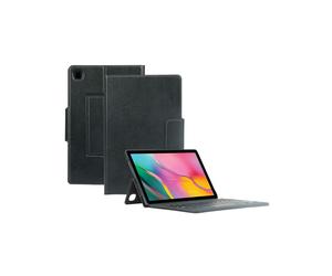 Mobilis 048052 Clavier AZERTY Français Bluetooth Noir pour Samsung Galaxy Tab A8 10.5" - Batterie 100h, Simili-cuir, Résistant aux chocs