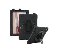 Mobilis 072005 Housse Noire en Silicone pour Microsoft Surface Go 4/ Go 3/ Go 2/Go 1 (10.5") avec Dragonne, Sangle Épaule, Résistance aux Chocs