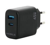 Mobilis adaptateur secteur - rapide, gan - USB, 24 pin USB-C - 45 Watt