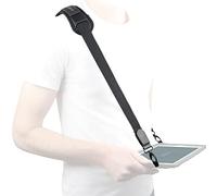 MOBILIS Bandoulière de Transport pour Tablette/Téléphone/Terminal de Saisie, Longueur Réglable 105-145 cm, 2 Points d'Accroche, Arrachement Programmé, Noir