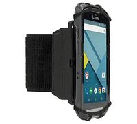 MOBILIS Brassard Poignet/Bras Universel 4-6" pour Terminal de Saisie & Smartphone, Ajustable, Rotation 360°, Armband Compatible Zebra TC21 TC26, ScanPal EDA51 EDA52, Xcover, Crosscall, iPhone